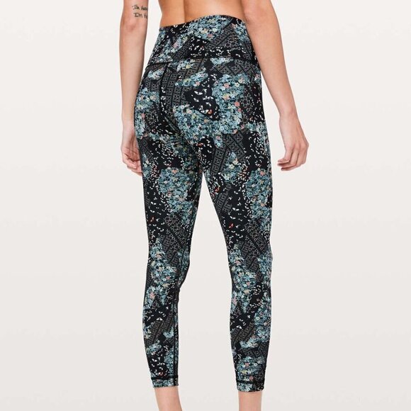 Lululemon Wunder Under Hi-Rise 7/8 Tight *25" - 6 Assemblage Alpine White Multi - Picture 1 of 6